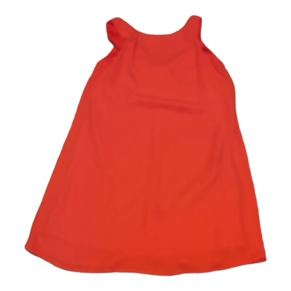 Everly BRIGHT Red Dress w/ Bow BACK Ladies Small Dressy Tank Style WHIMSICAL - Picture 2 of 3